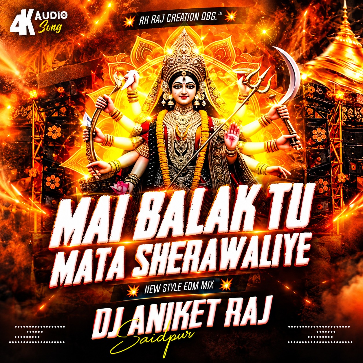 Main Balak Tu Mata Sheranwaliye {Navratri EDM Mix} Original Power Dj Aniket Raj Bihar cover